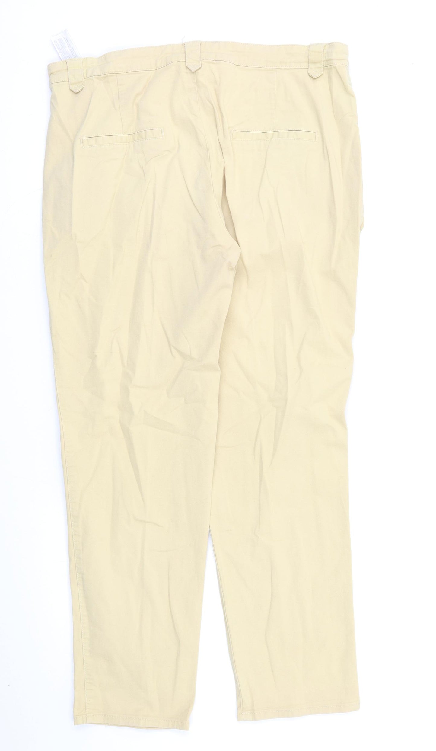 Zara Womens Beige   Trousers  Size 14 L27 in