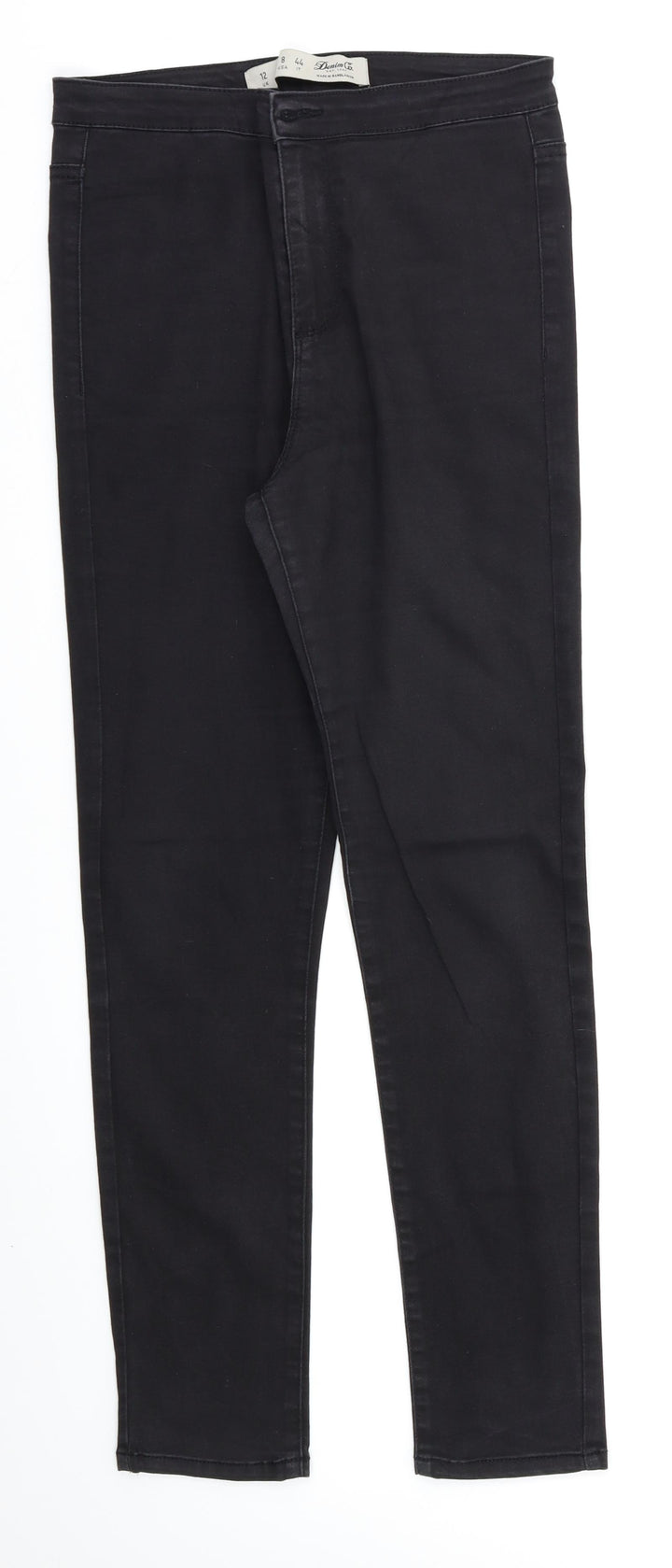 Denim & Co Womens Black Skinny Jeans Size 12 L26 in