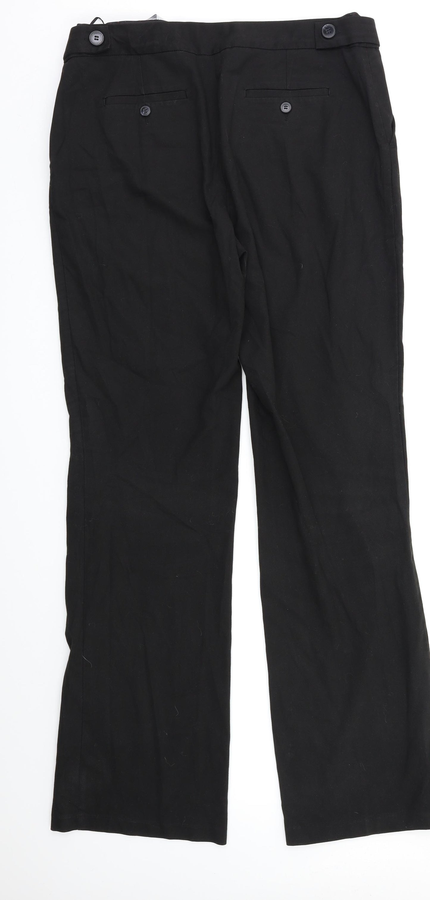 Next  Womens Black   Dress Pants Trousers Size 14 L32 in