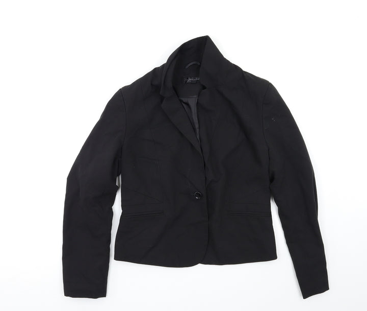 Topshop Womens Black   Overcoat Blazer Size 12