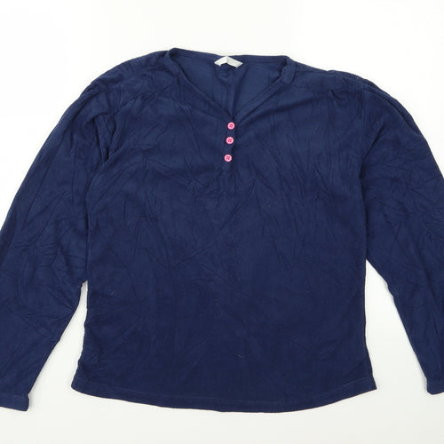 Preworn Womens Blue   Basic T-Shirt Size 10