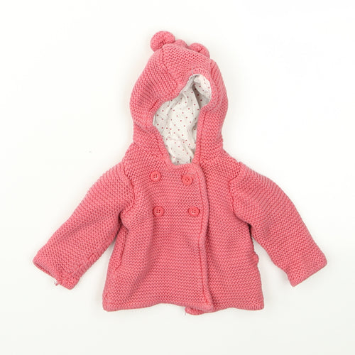 Preworn  Pink   Jacket  Size 3-6 Months