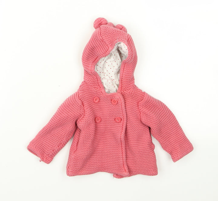 Preworn  Pink   Jacket  Size 3-6 Months