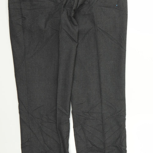Preworn Womens Grey  Rayon Trousers  Size 34 L28 in