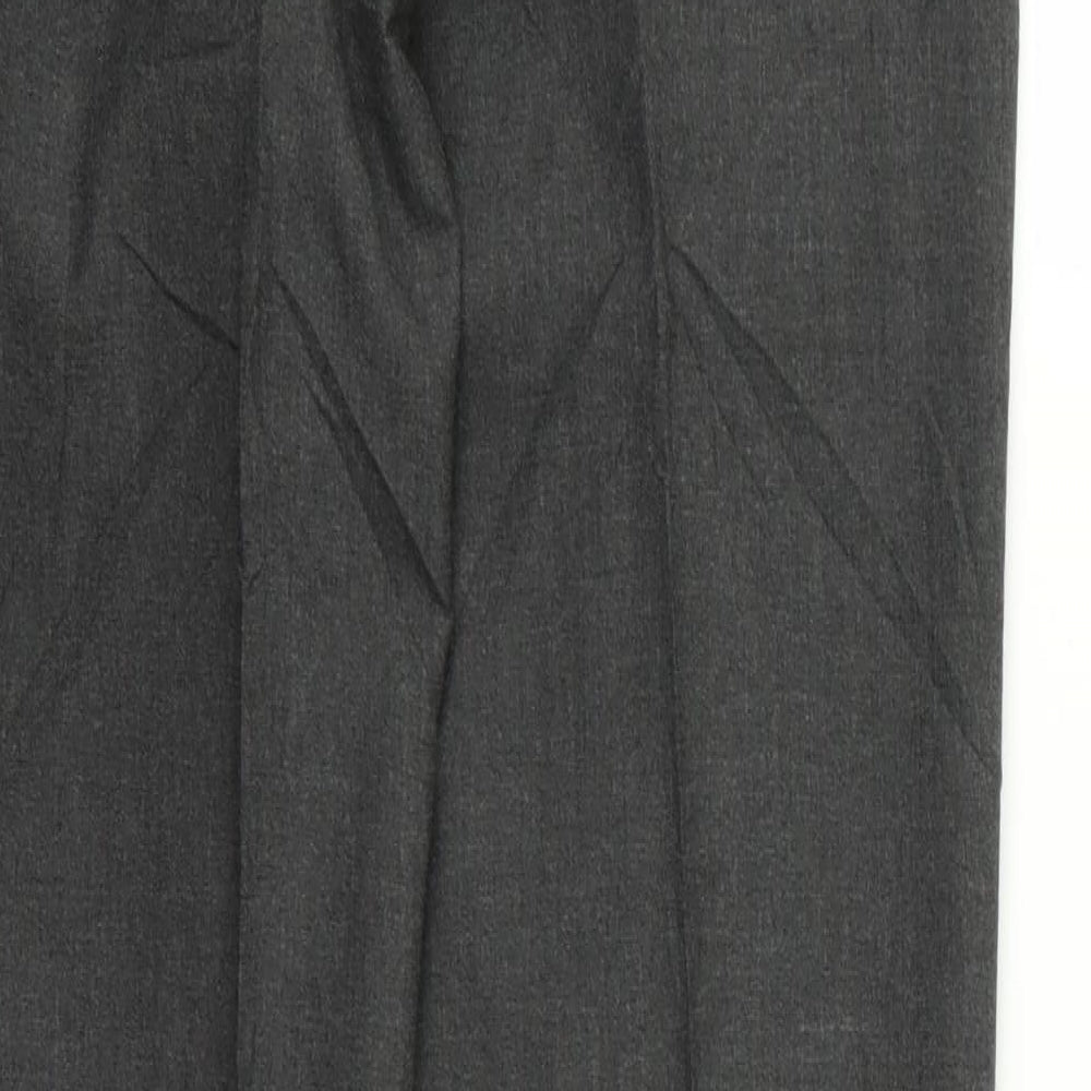 Preworn Womens Grey  Rayon Trousers  Size 34 L28 in