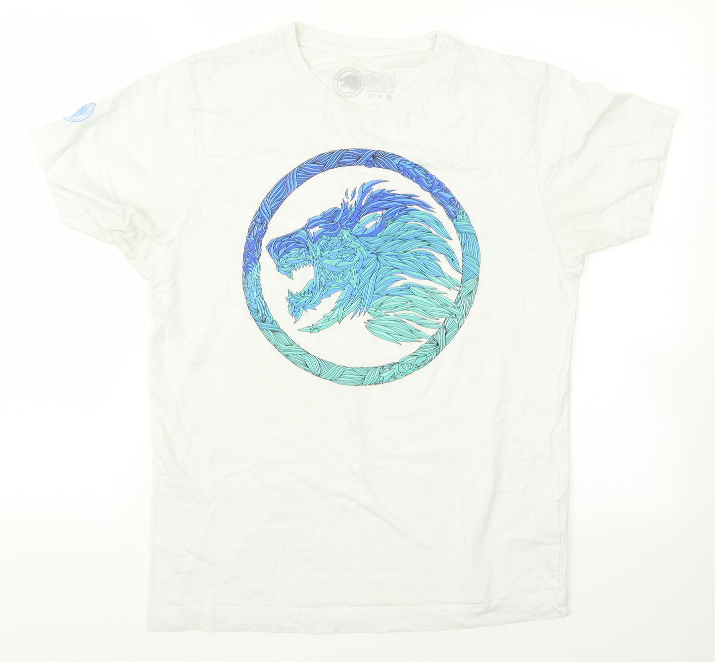 Syndicate Mens White    T-Shirt Size S