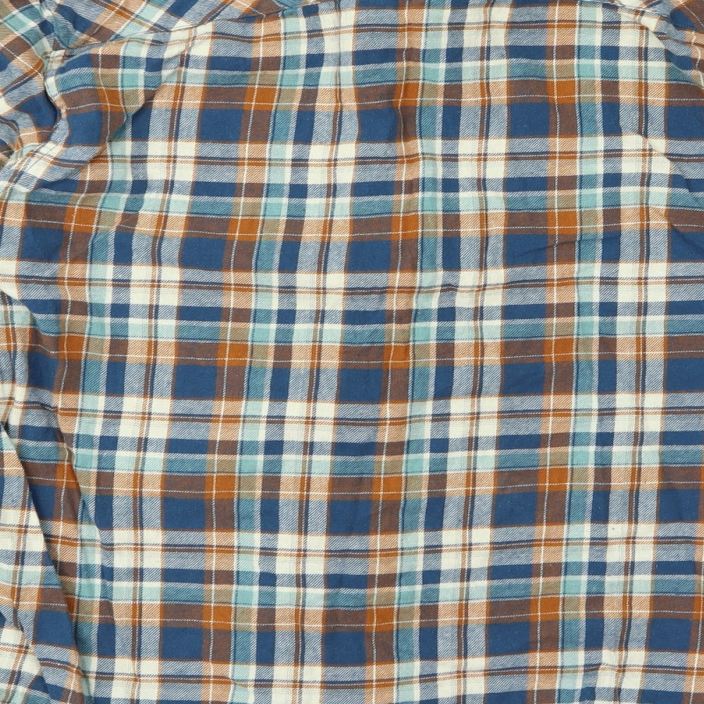 Easy Mens Blue    Button-Up Size XL