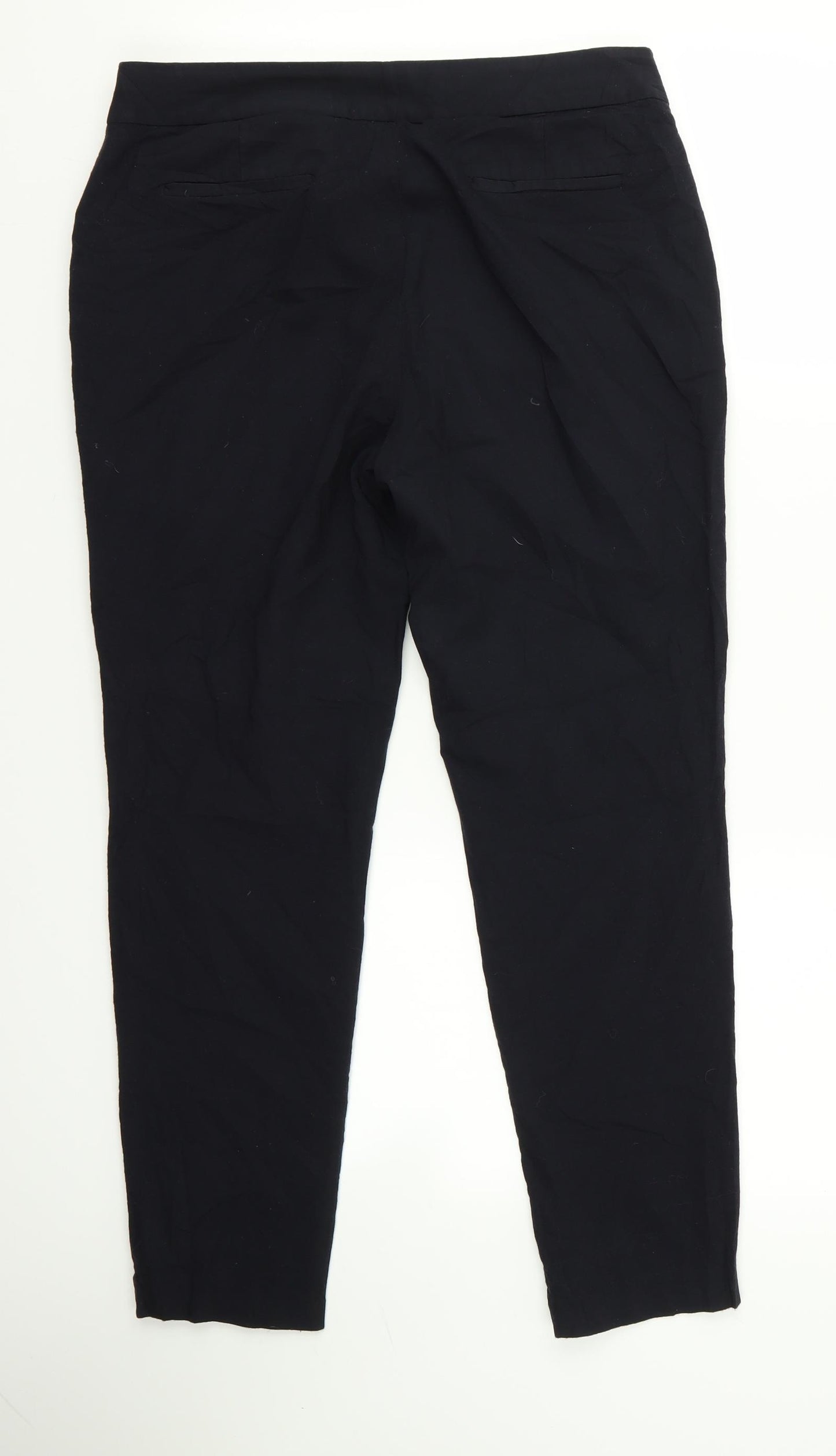 NEXT Womens Black   Trousers  Size 12 L24 in