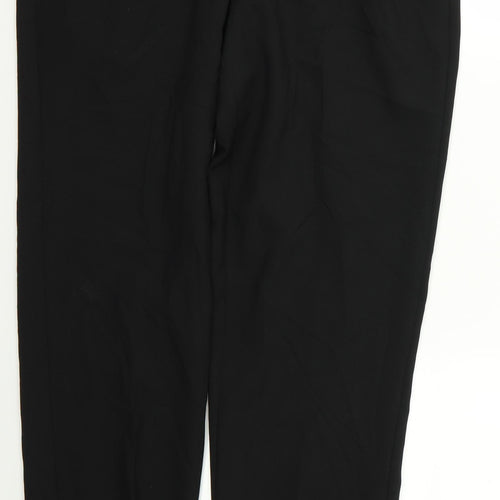Preworn Womens Black  Rayon Trousers  Size 34 L24 in