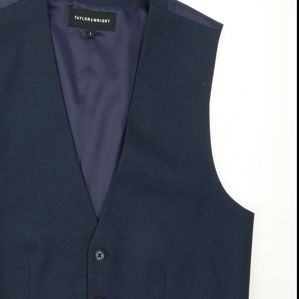 Taylor & Wright Mens Blue   Gilet Jacket Size L