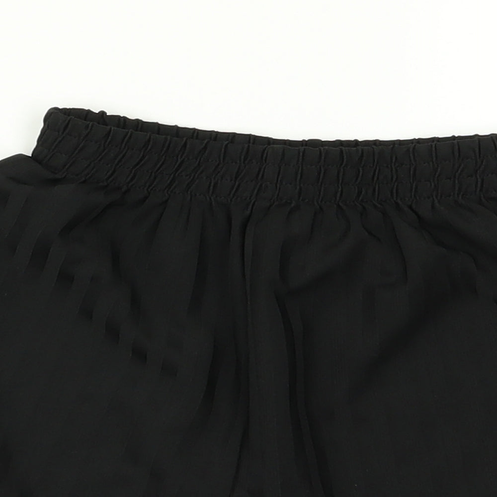 TU Girls Black   Sweat Shorts Size 6 Years