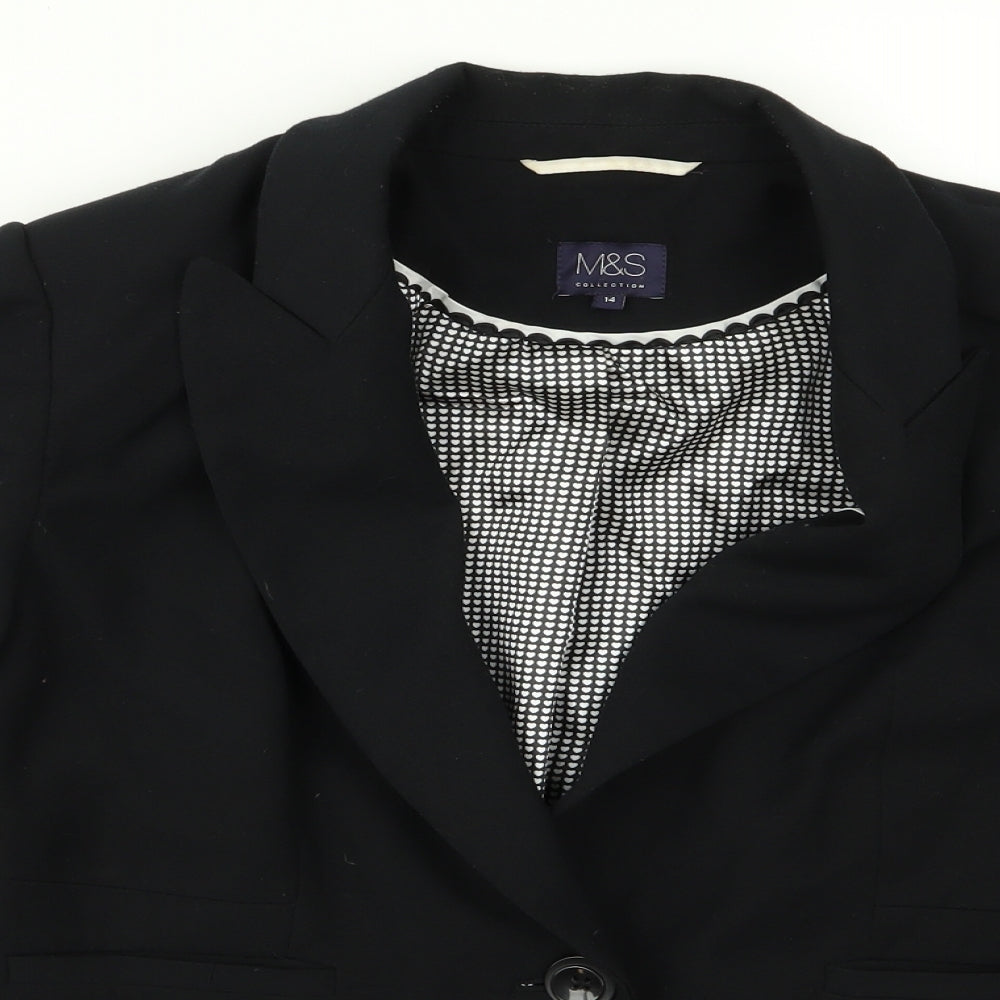 m&s Womens Black   Jacket  Size 14