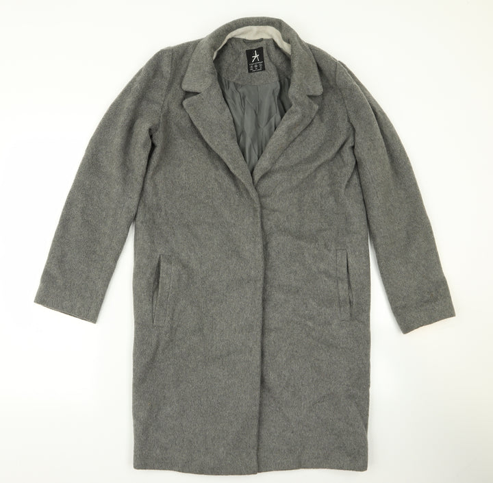Atmosphere Womens Grey Overcoat Jacket Size 6