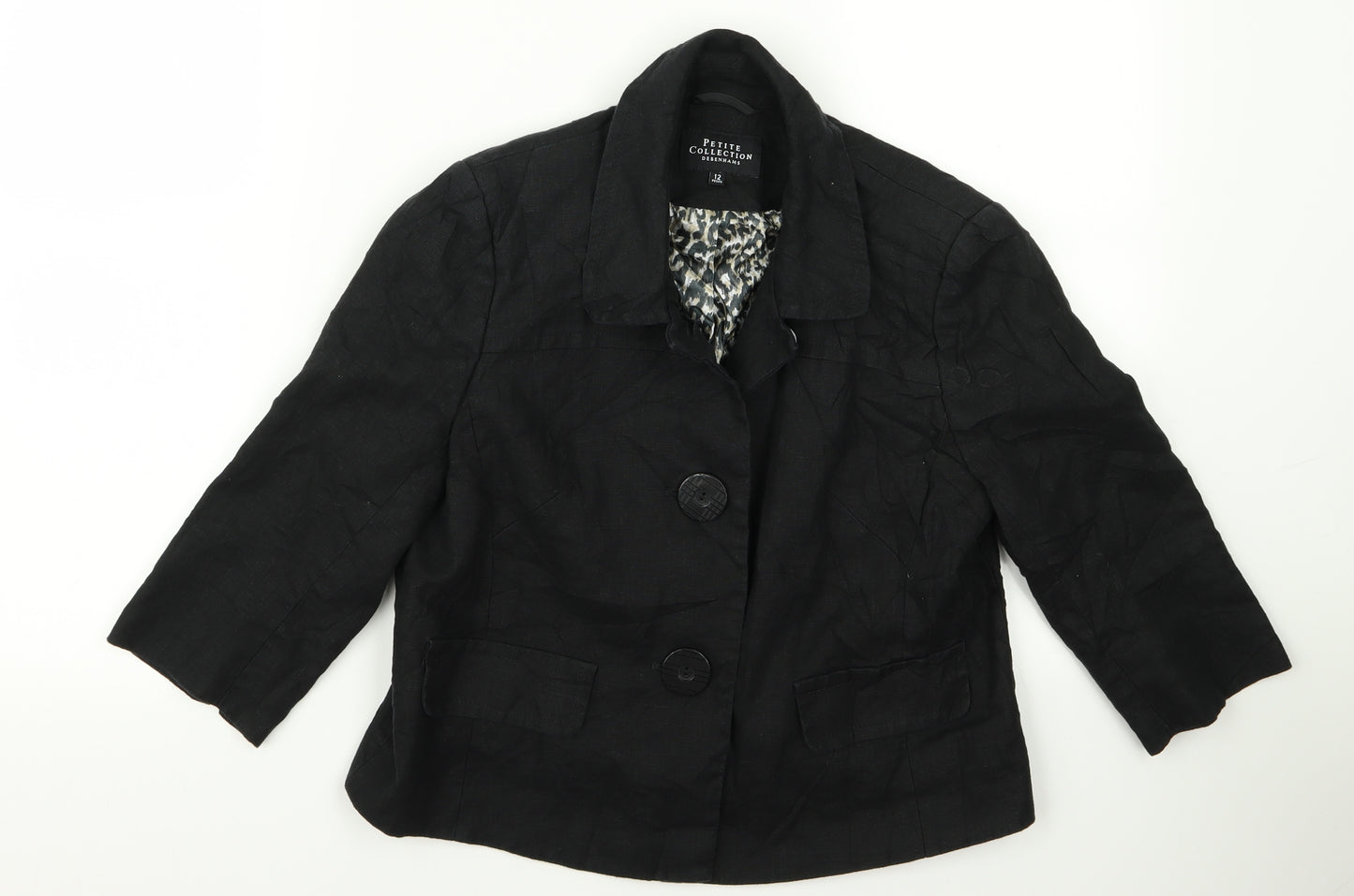 petite Womens Black   Jacket  Size 12