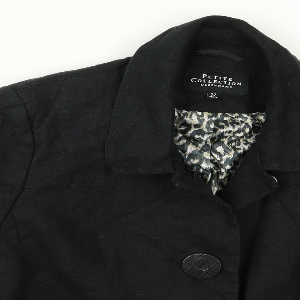 petite Womens Black   Jacket  Size 12