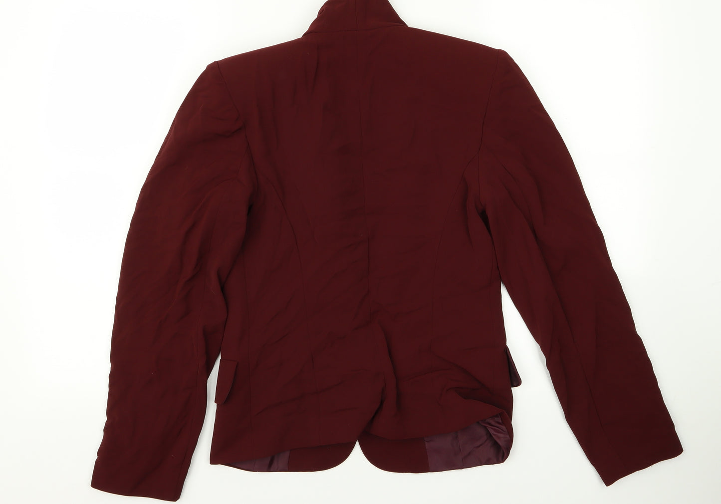 Preworn Womens Red  Velour Jacket  Size M
