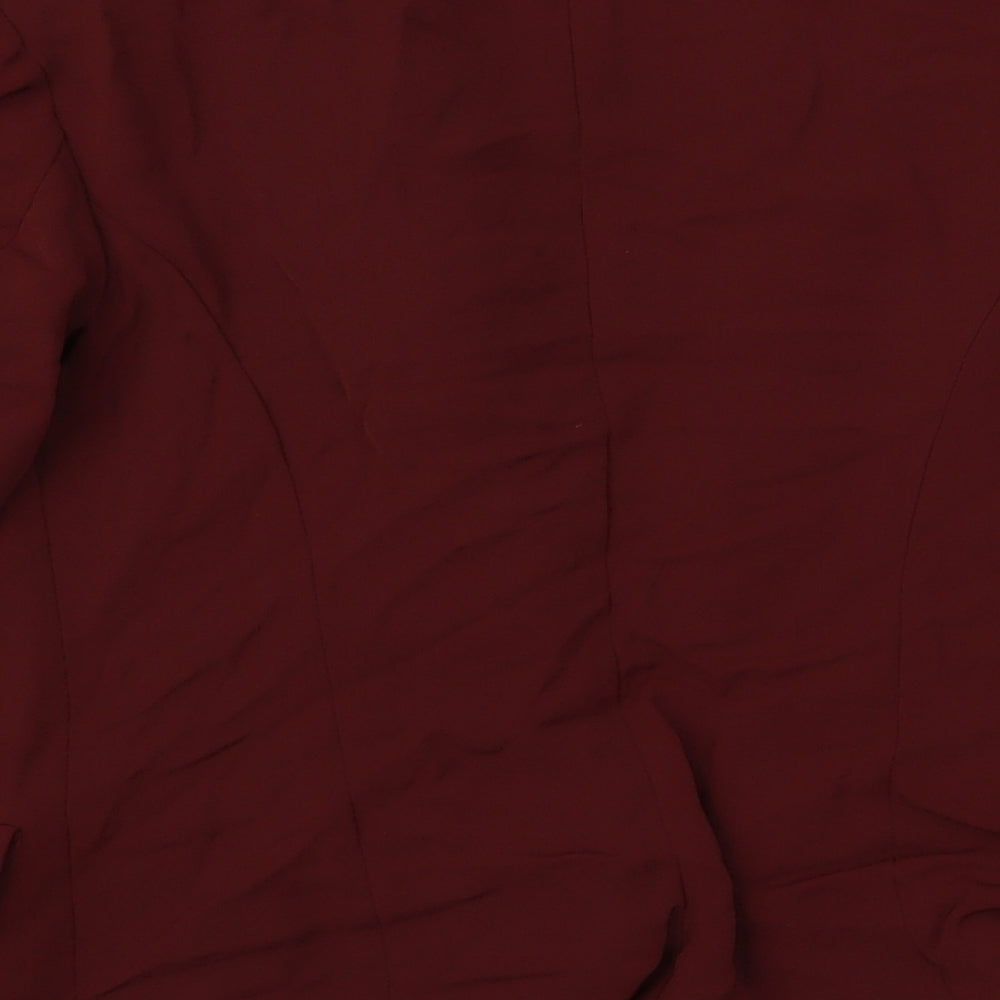 Preworn Womens Red  Velour Jacket  Size M