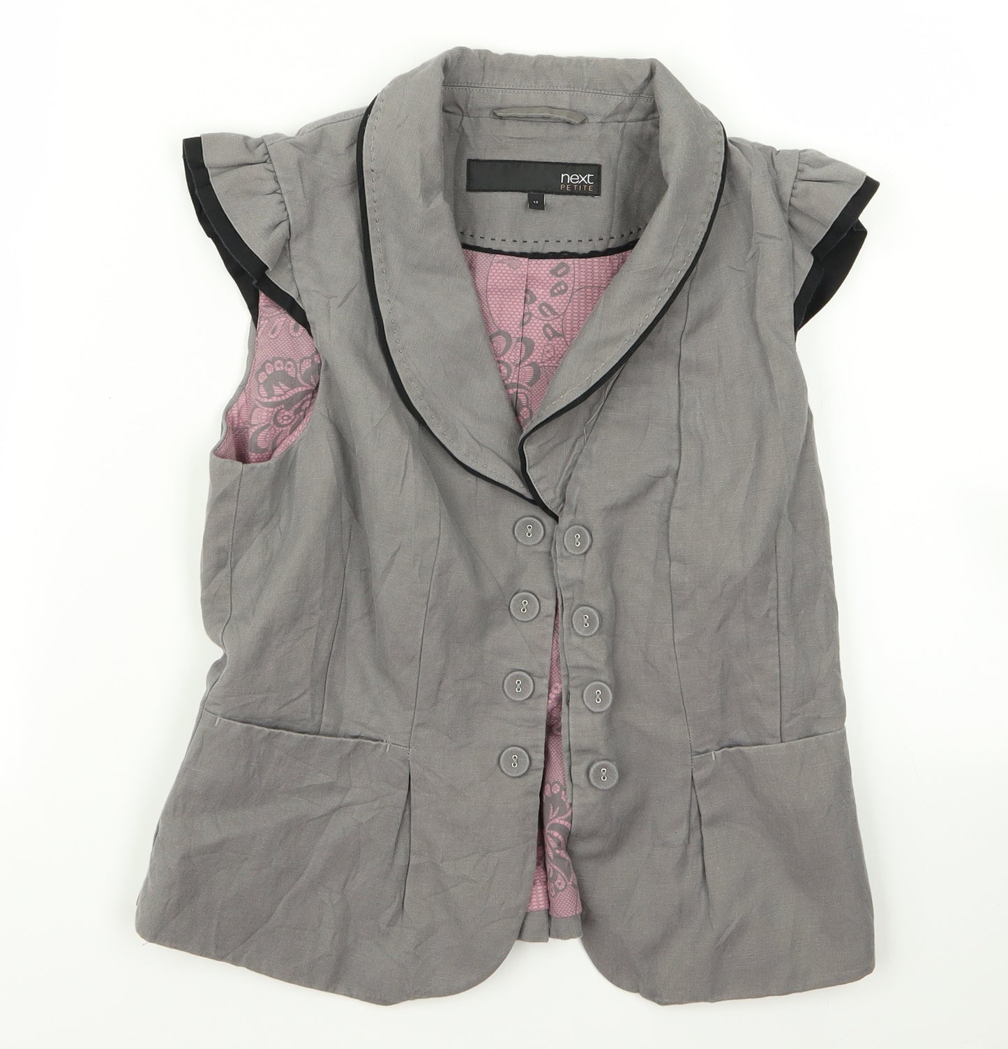 NEXT Womens Grey   Gilet Jacket Size 12