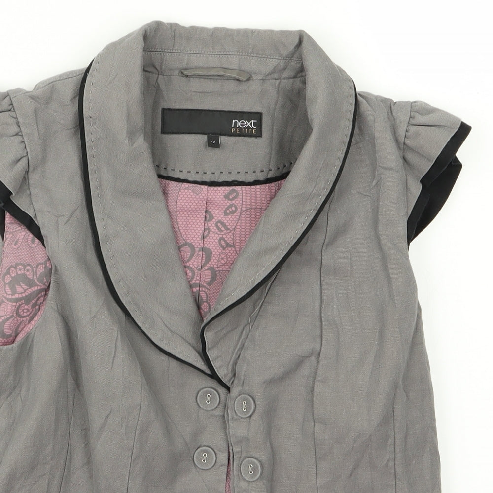 NEXT Womens Grey   Gilet Jacket Size 12