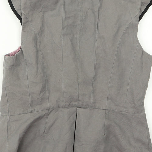 NEXT Womens Grey   Gilet Jacket Size 12