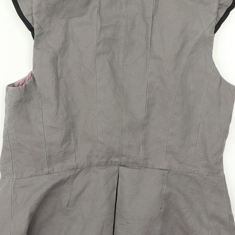 NEXT Womens Grey   Gilet Jacket Size 12