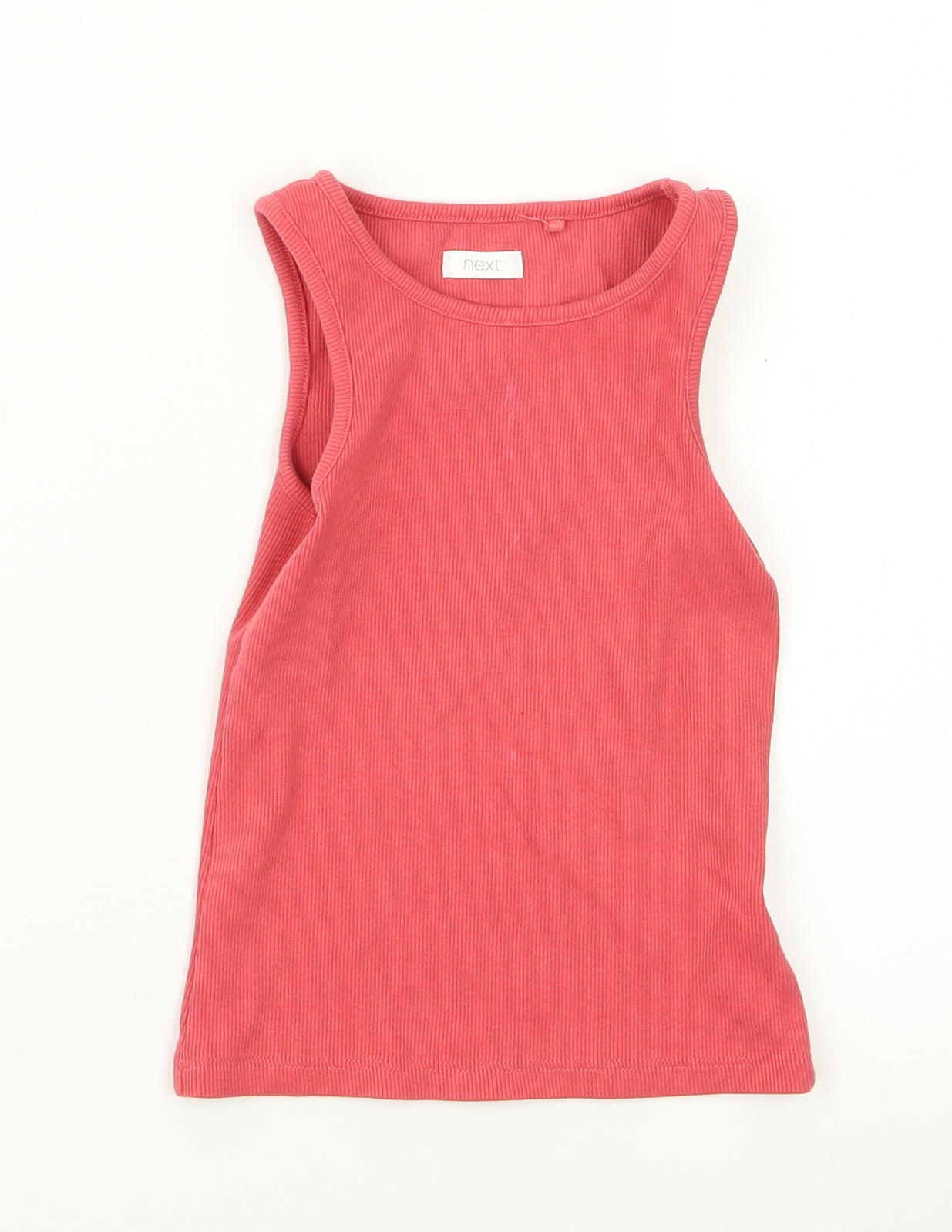 NEXT Girls Pink  Rayon Basic Tank Size 4 Years