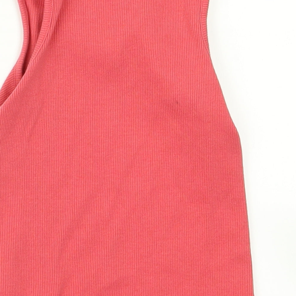 NEXT Girls Pink  Rayon Basic Tank Size 4 Years