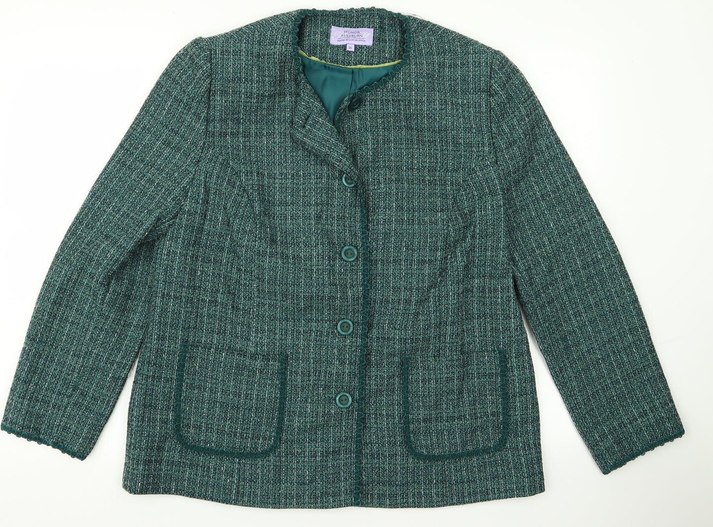Honor Milburn Womens Green   Jacket  Size 16