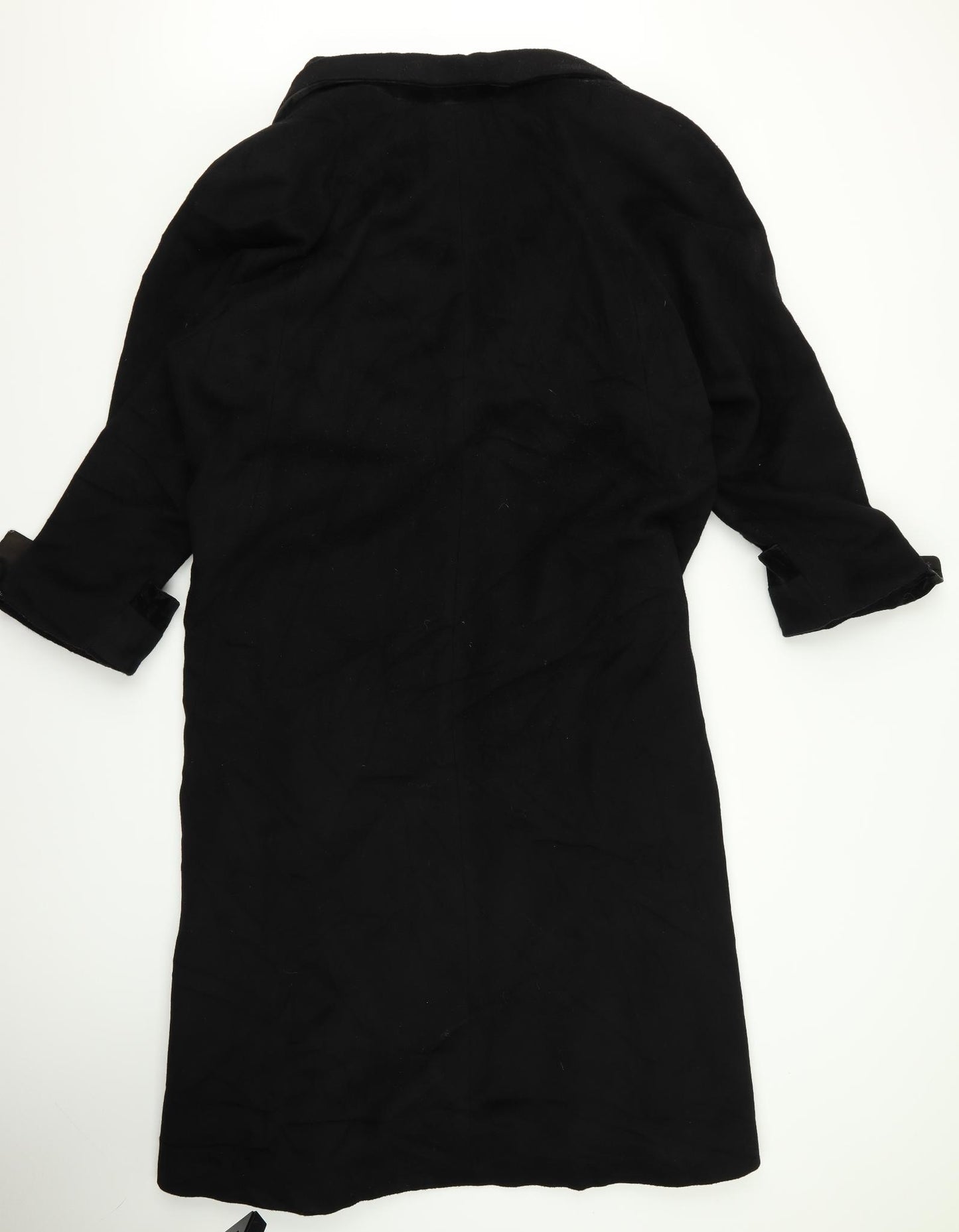 kathy joe Womens Black   Overcoat Jacket Size 2XL
