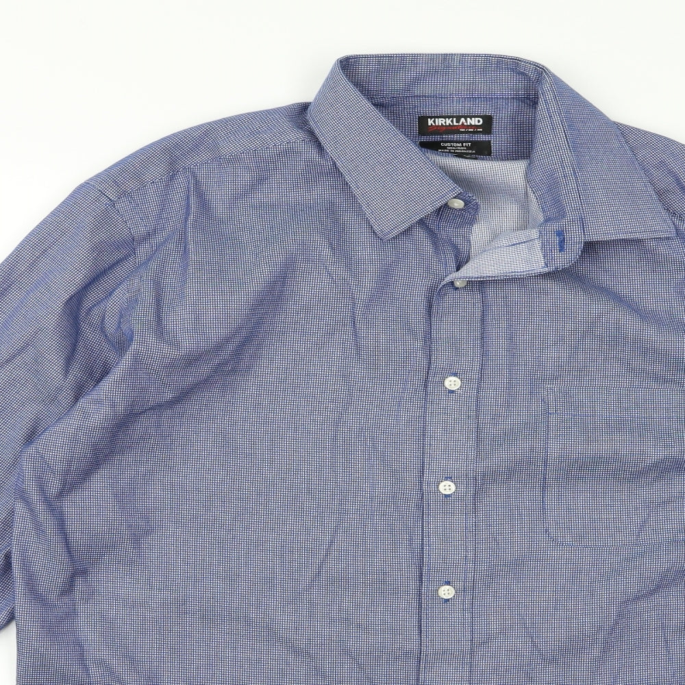 Kirkland Mens Blue    Button-Up Size M