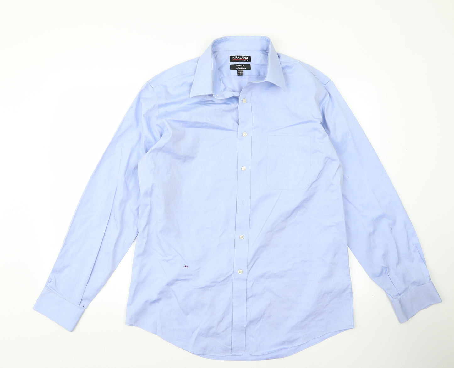 Kirkland Mens Blue    Button-Up Size 16
