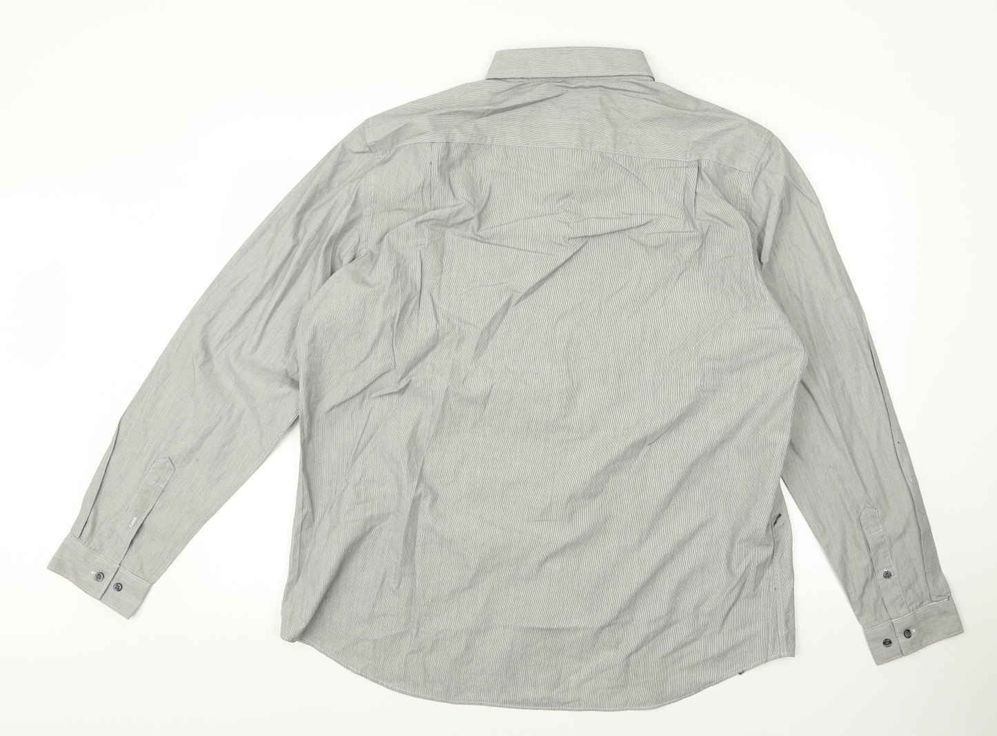 NEXT Mens Grey    Button-Up Size 17