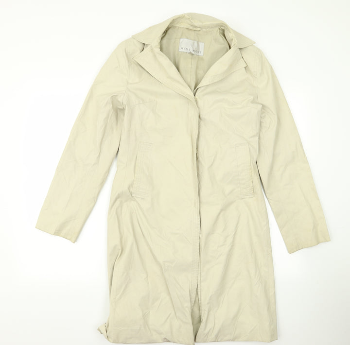 Nine West Womens Beige   Overcoat Jacket Size S
