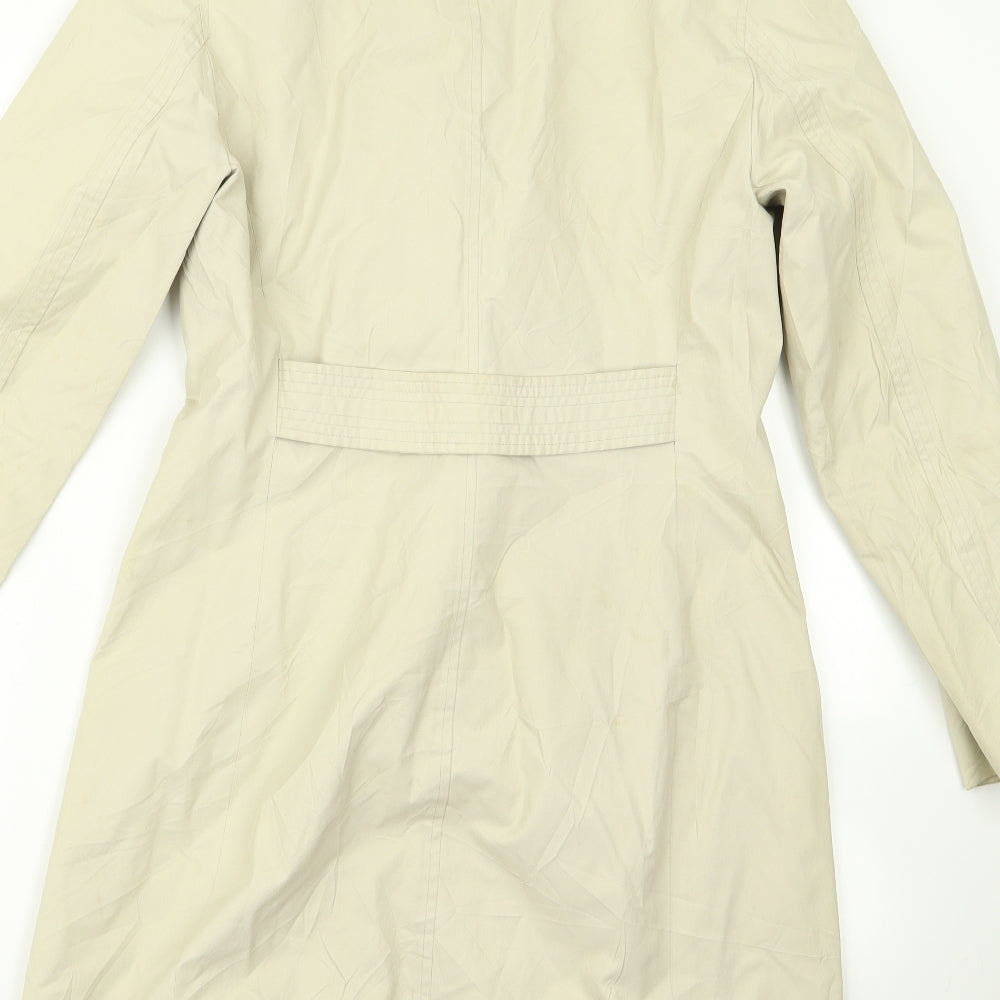 Nine West Womens Beige   Overcoat Jacket Size S