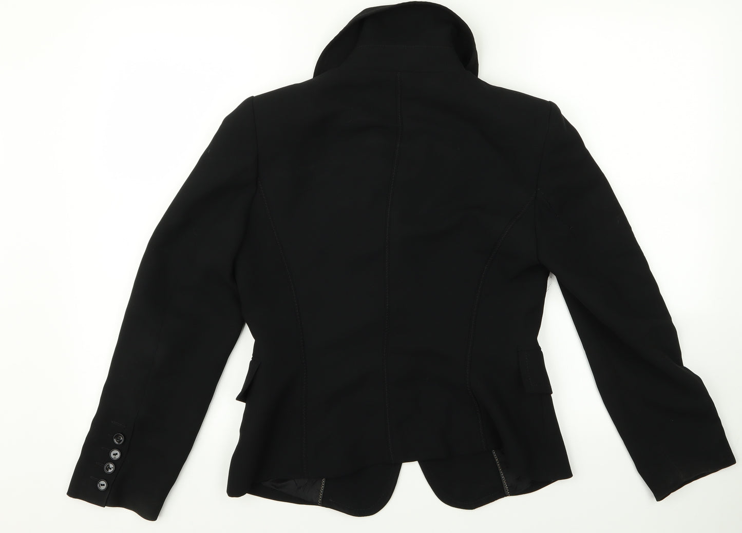 Zara Womens Black  Rayon Jacket  Size 16