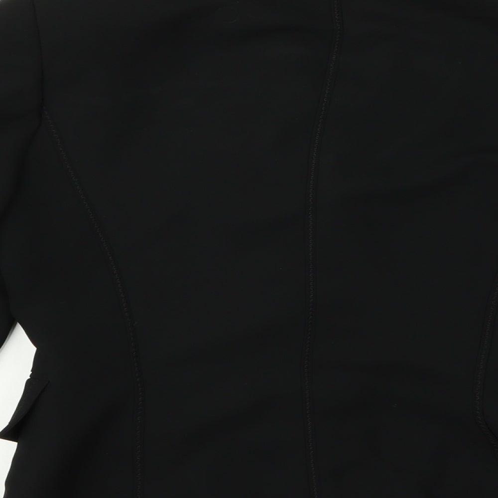 Zara Womens Black  Rayon Jacket  Size 16