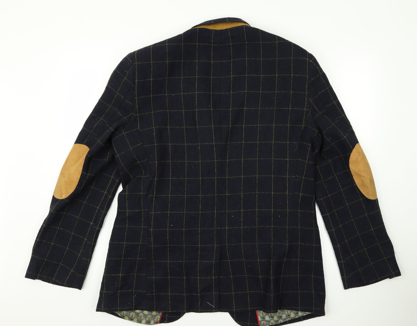 harvey and jones Mens Blue  Rayon Jacket  Size L  - v