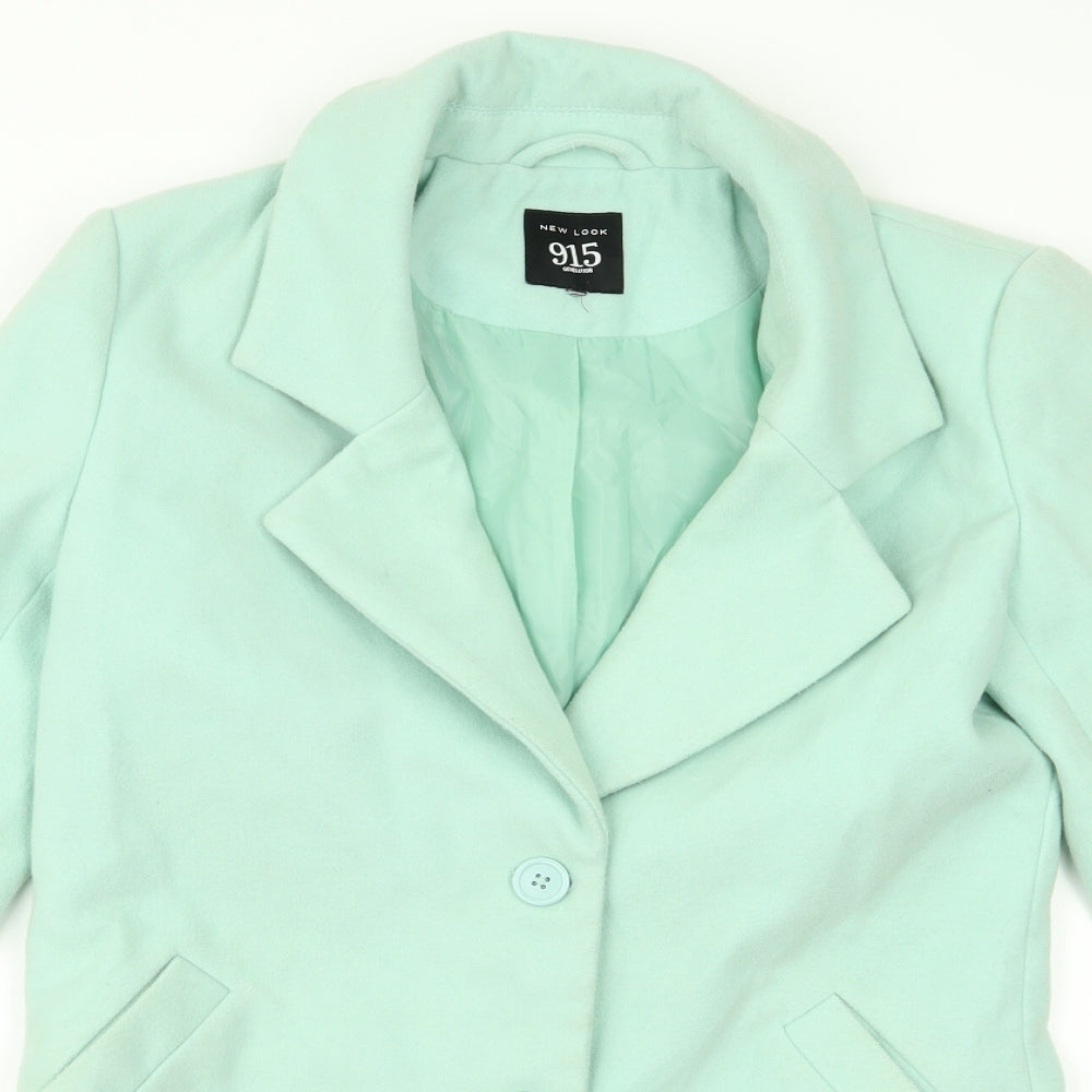 New Look Womens Green   Overcoat Jacket Size 14