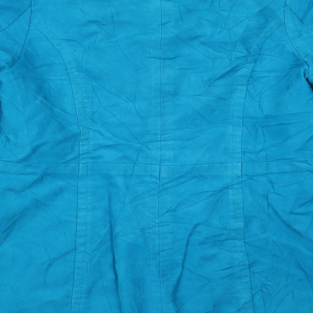 Monsoon Womens Blue   Overcoat Jacket Size 16