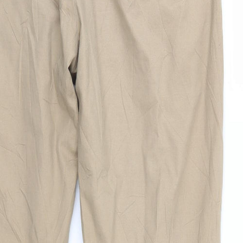 Sakura Womens Beige   Chino Trousers Size 14 L28 in