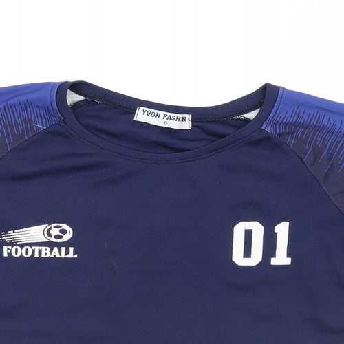 Yvon Fashion Boys Blue    T-Shirt Size 6 Years  - football top