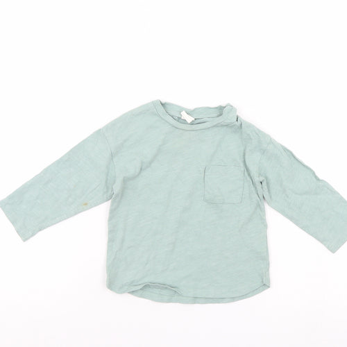 H&M Boys Green   Pullover Jumper Size 18-24 Months