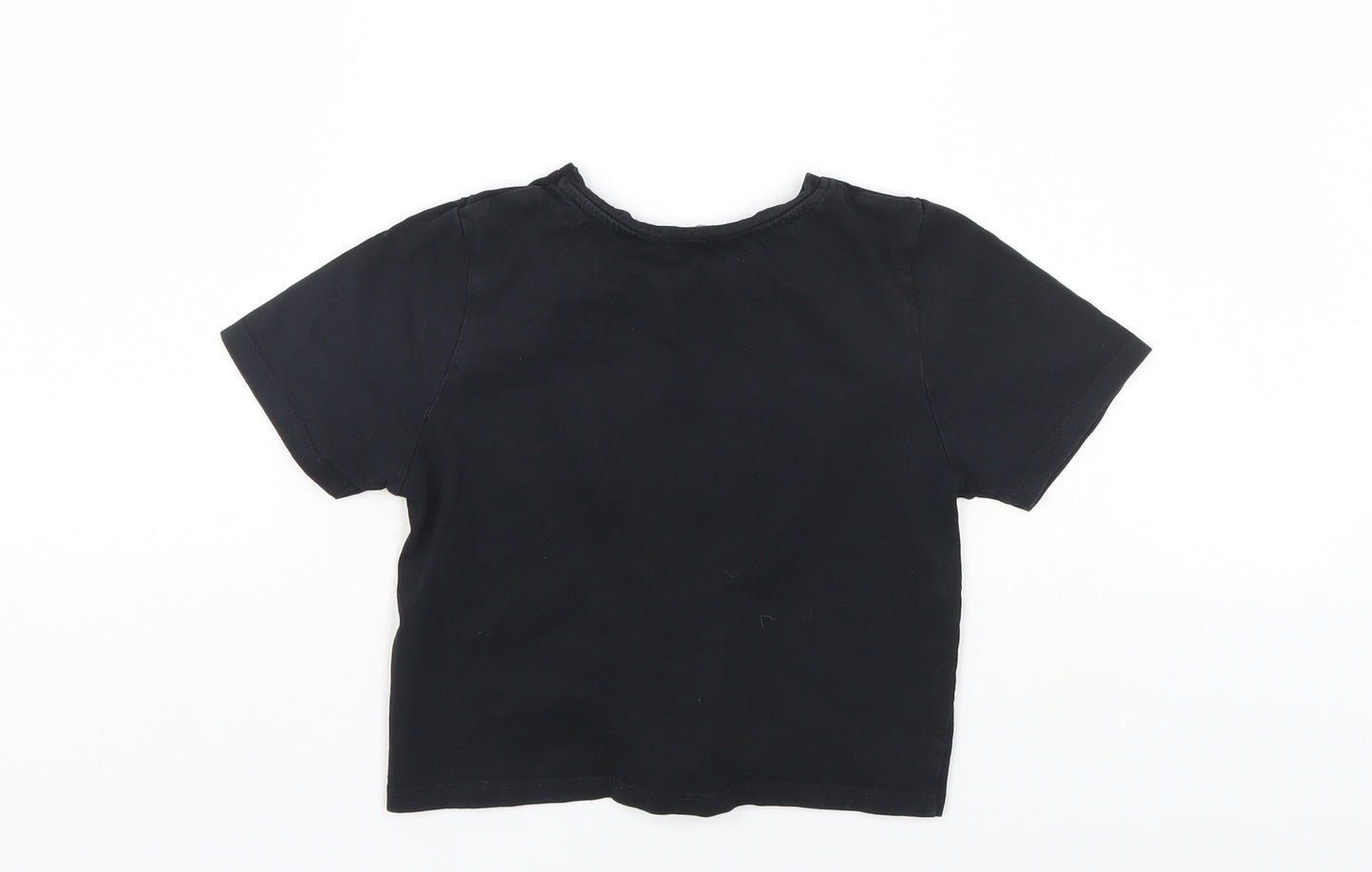 Candy Girls Black   Basic T-Shirt Size 9 Years