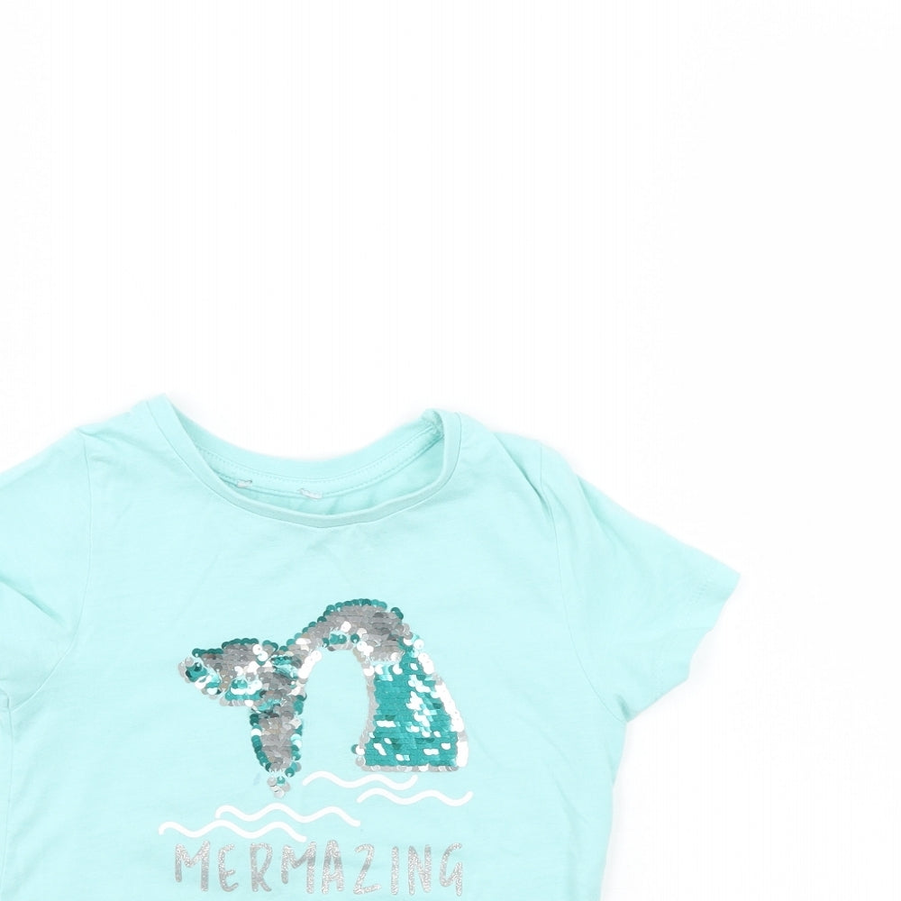 Preworn Girls Blue   Basic T-Shirt