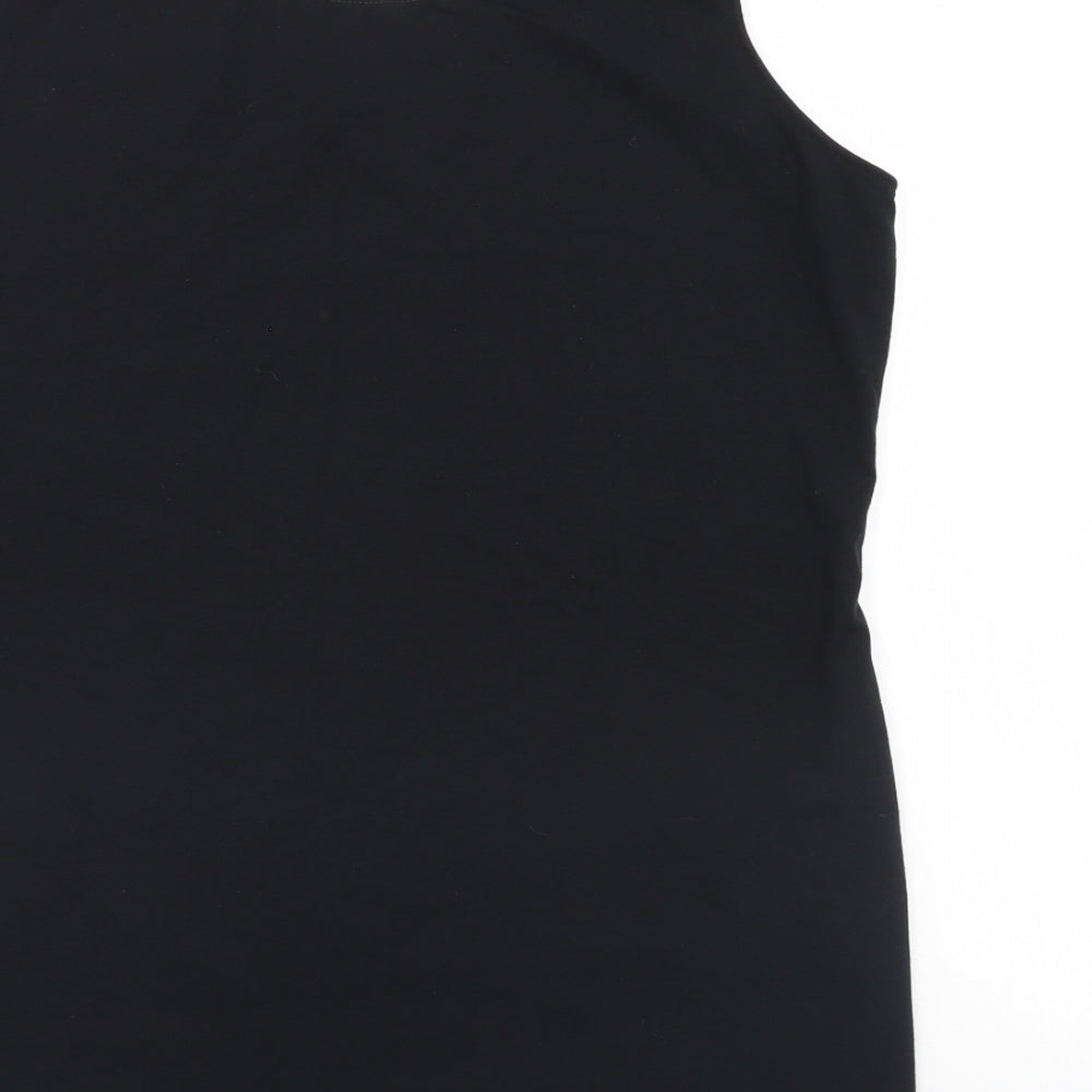 George Womens Black   Basic T-Shirt Size 20