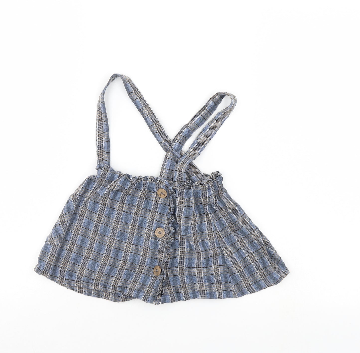 NEXT Boys Blue Check  Basic T-Shirt Size 12-18 Months