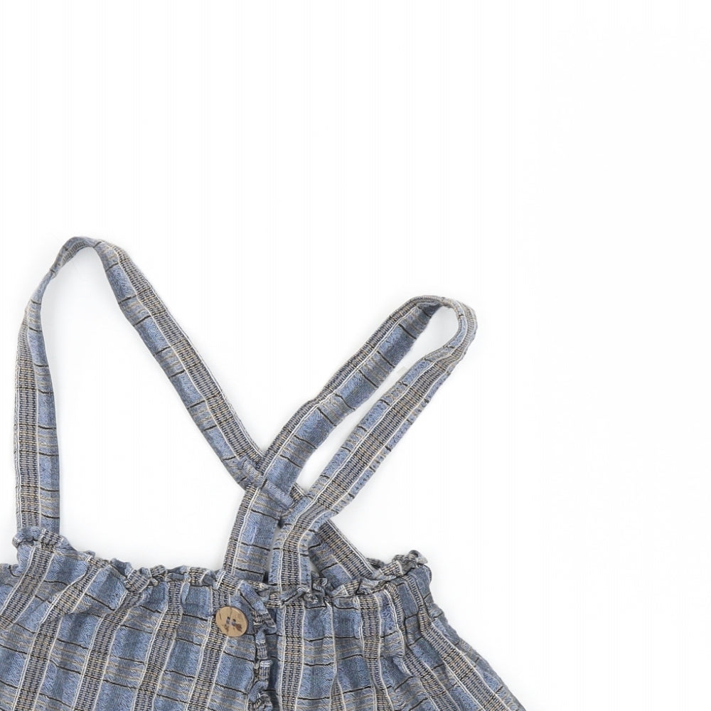 NEXT Boys Blue Check  Basic T-Shirt Size 12-18 Months