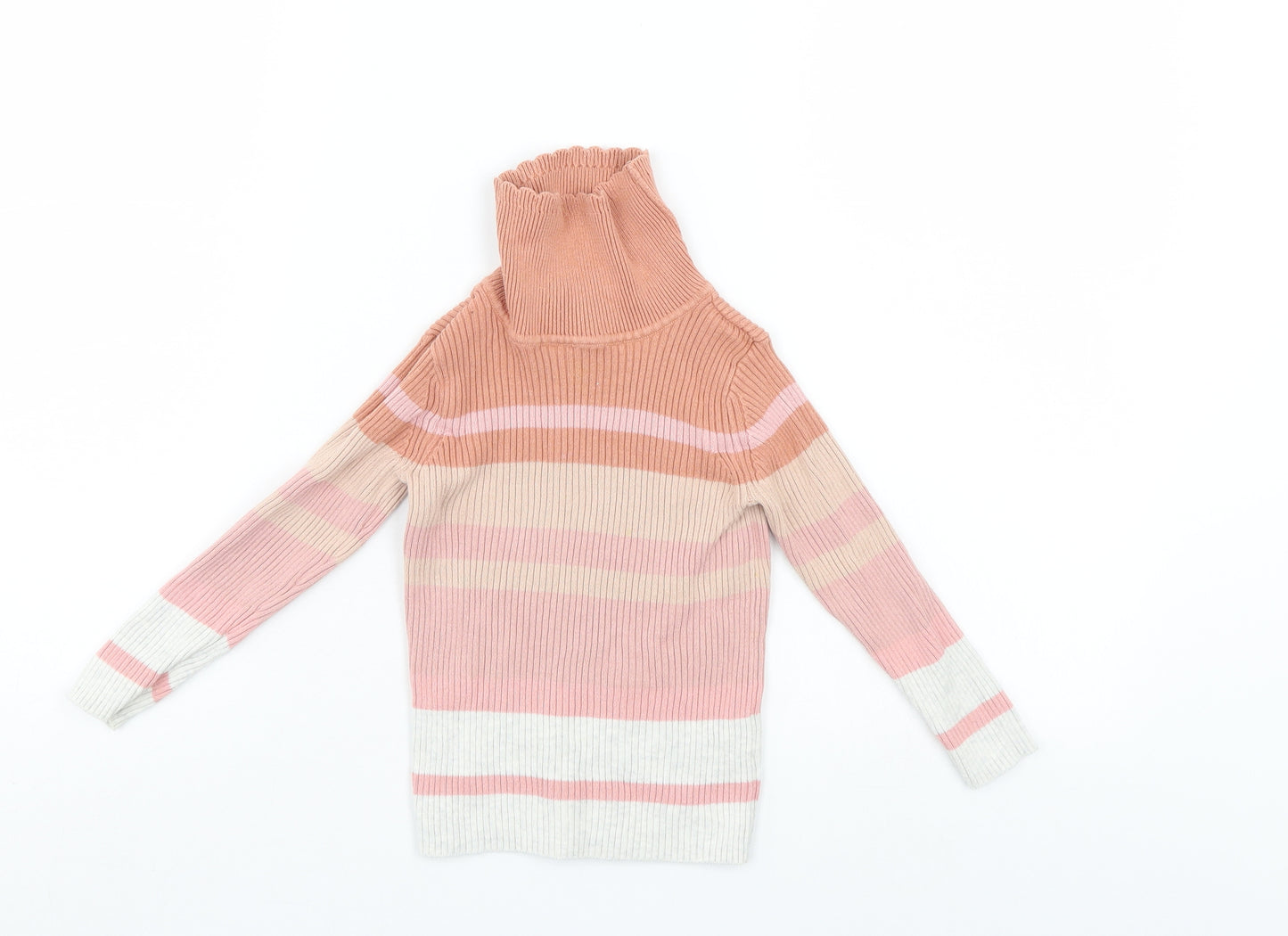 George Girls Multicoloured Striped  Pullover Jumper Size 2-3 Years