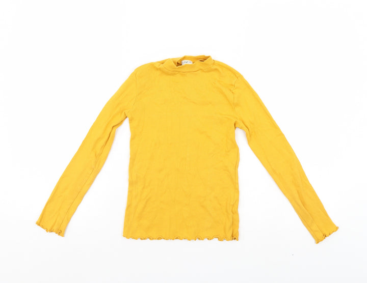 F&F Girls Yellow   Pullover Jumper Size 9-10 Years