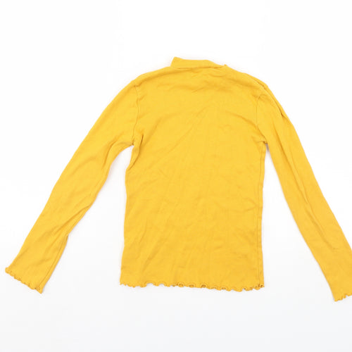 F&F Girls Yellow   Pullover Jumper Size 9-10 Years